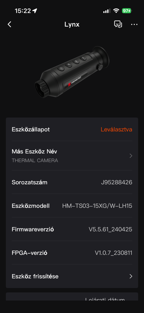 ELADÓ – HIKMICRO LYNX PRO LH15 kereső hőkamera – 3. kép