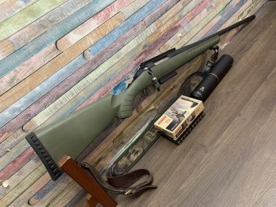 Ruger Predator 243 Win.–Stalon X hangtompítóval–40db Norma SP 6,5g lőszerrel–Fegyverszíjjal–Kifogástalan állapotban!